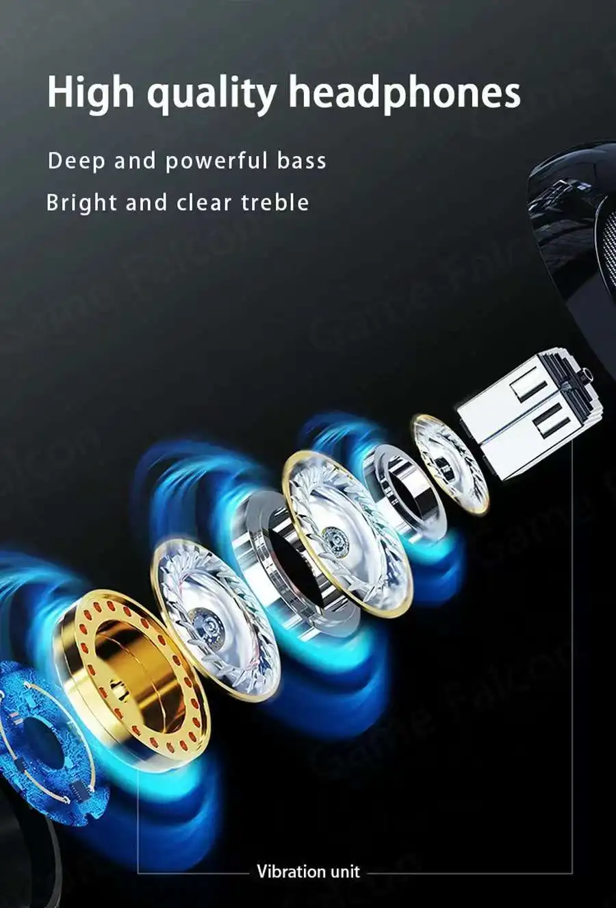 9D Bass Stereo Headphones with Mic - Type C  35mm Earbuds for iPhone  Samsung Galaxy