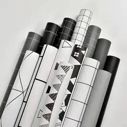 PVC Vinyl Self Adhesive Wallpaper for Walls In Rolls for Living Room Bedroom Home Decor Decorative Vinyl Waterproof Wallstickers