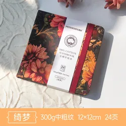 Premium POTENTATE 100% Cotton Watercolor Paper Pad - 24 Sheets for Artists and Beginners (021566G 12cmx12cm)