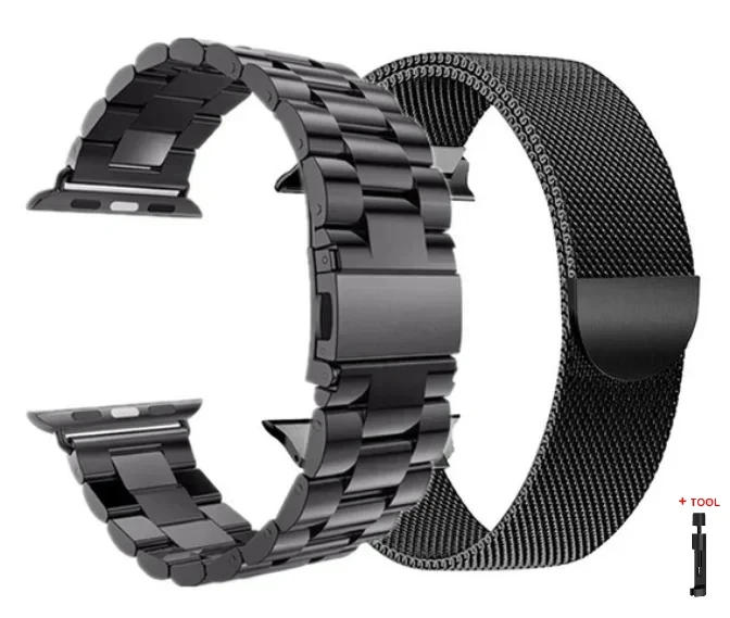 Premium Stainless Steel Metal Strap Bracelet