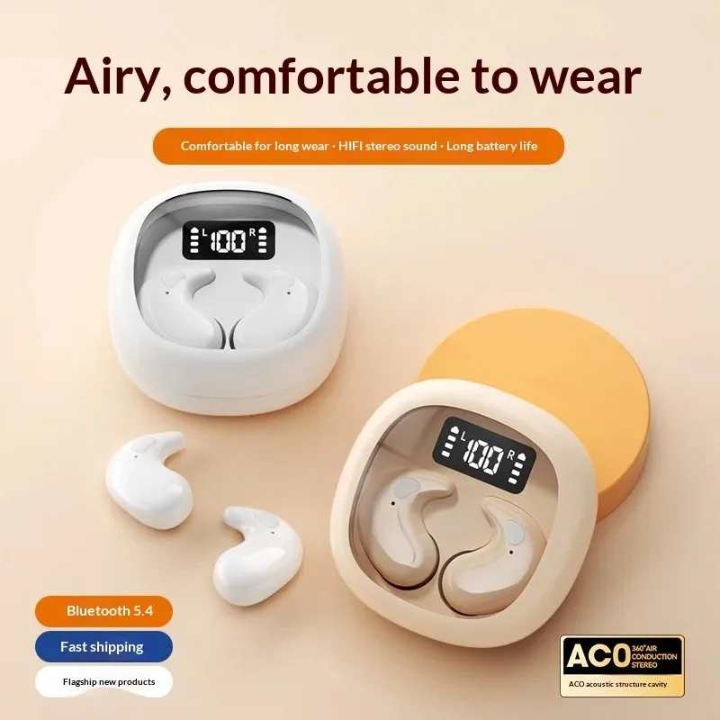Wireless Sleep In-Ear Earbuds Bluetooth Mini Headphones Featuring Digital Display Audio All-Day Battery Life Built-In_voghion.com