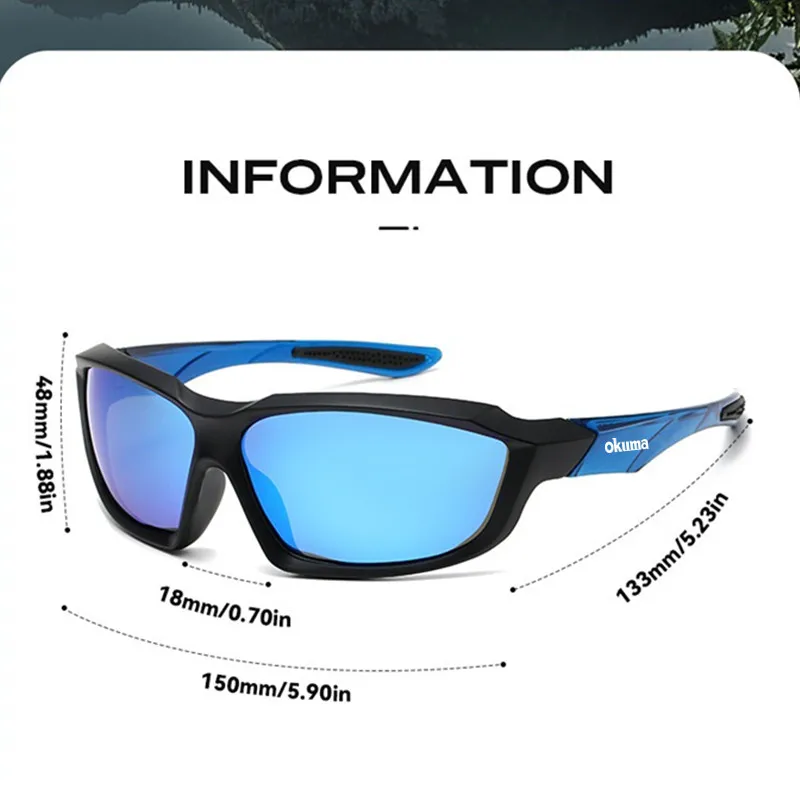 Okuma Polarized Sunglasses for Men and Women Outdoor Cycling Driving Fishing Skiing