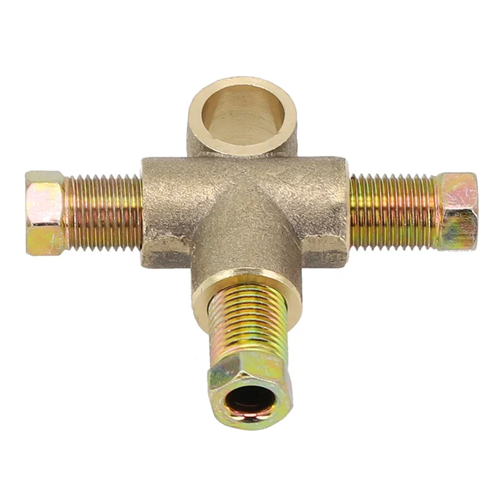 Brake Pipe Fittings Kits UNF 24 TPI 3/16 Pipe With 3 Male Nuts 3 Way Accessories Equipment Long Union