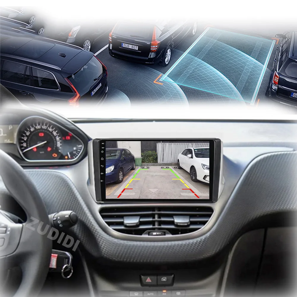 Android 16 Radio de coche 4G + WIFI Carplay para Peugeot 2008 208 2012-2018 unidad principal de navegación Multimedia reproductor de Audio Gps para automóvil 5