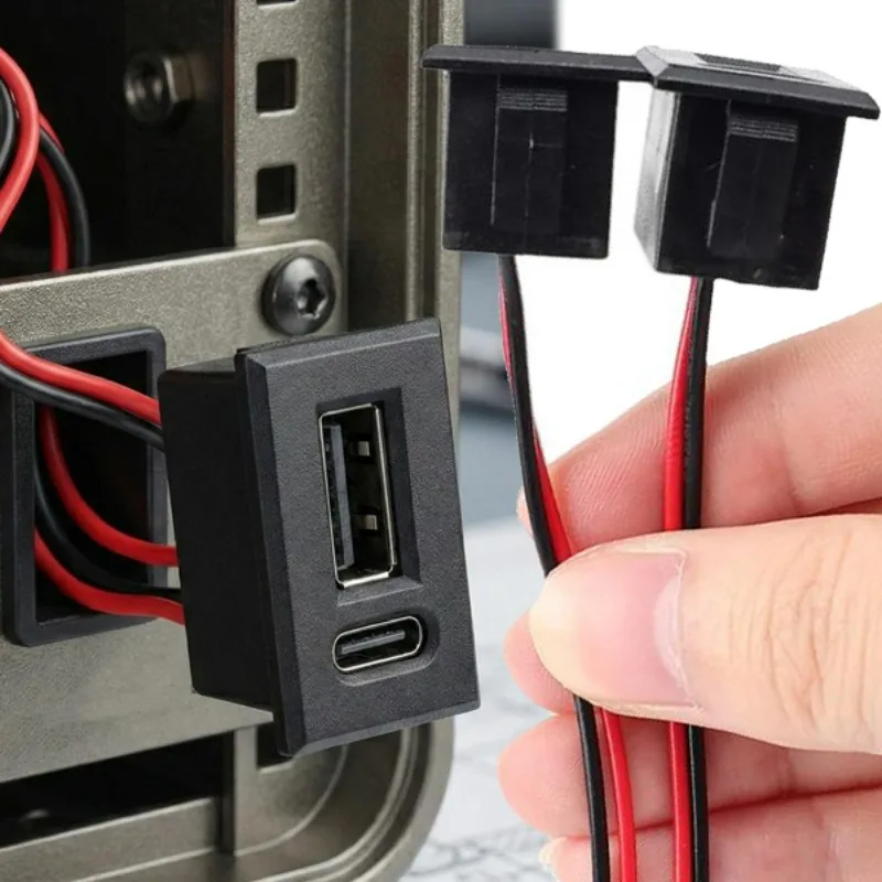DualUSBSocketTypeCPowerSocketwithCableConnector12VWaterproofCarOutletPanelMountMarineSocketforBoatRV-AliExpress34