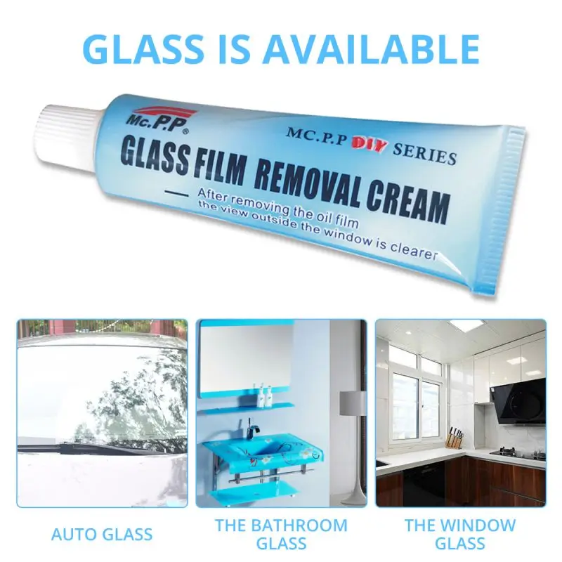 Car Glass Oil Film Removing Paste Auto Glass Film Coating Agent Waterproof Rainproof Anti-fog Glass Cleaner For Auto Windshield