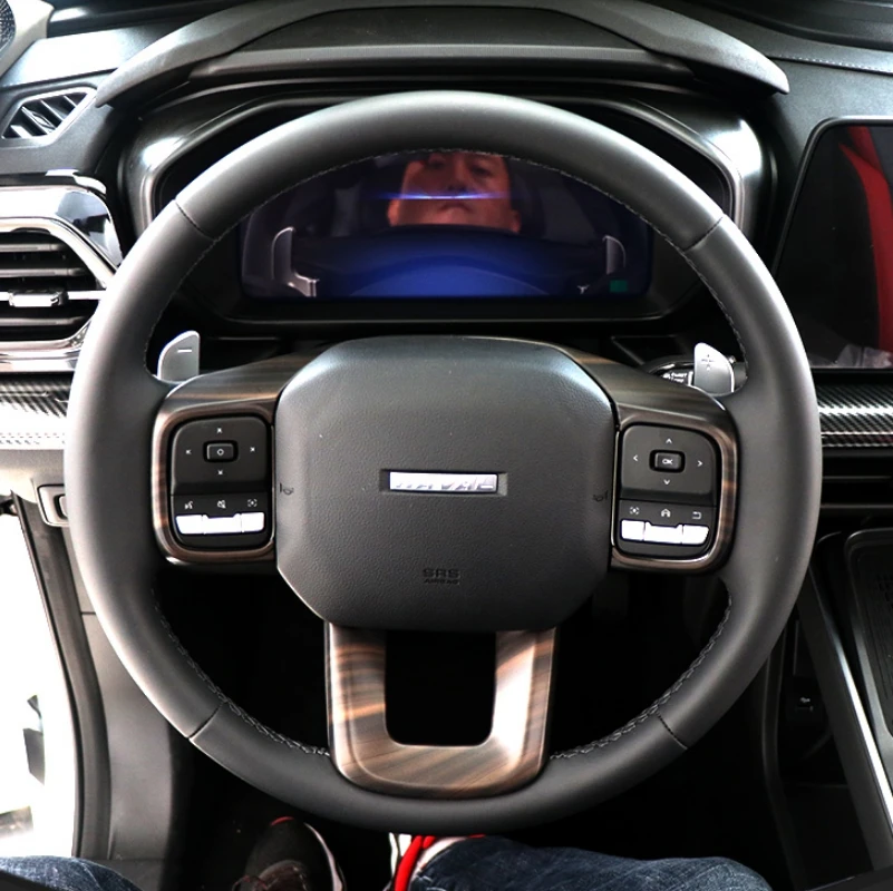 

Внутренняя отделка рулевого колеса кнопка управления рамка крышка наклейка для бака Great Wall WEY 300 2021 2022 2023