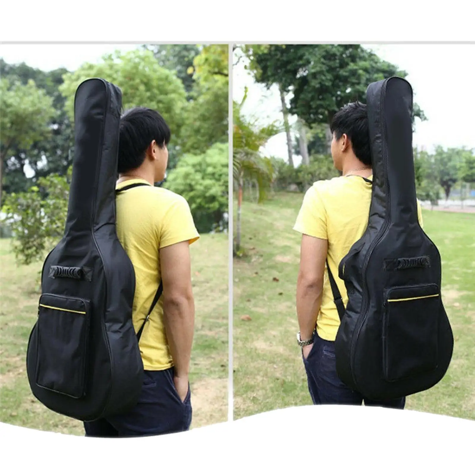 Waterproof Guitar Travel Bag Case Shoulder Bags Backpack for 36 '' Guitar