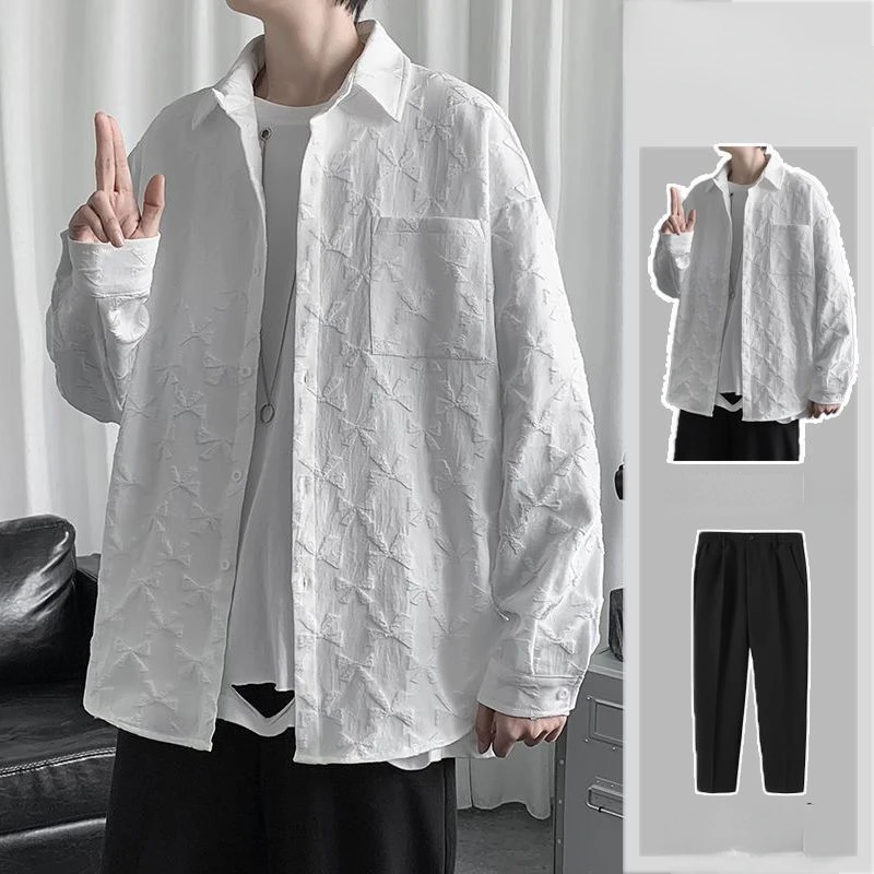 

2023 Men's Suits High-end Solid Color Suit Men's Summer and Spring British Style Casual Small Suit Fashion Two-piece Set X92