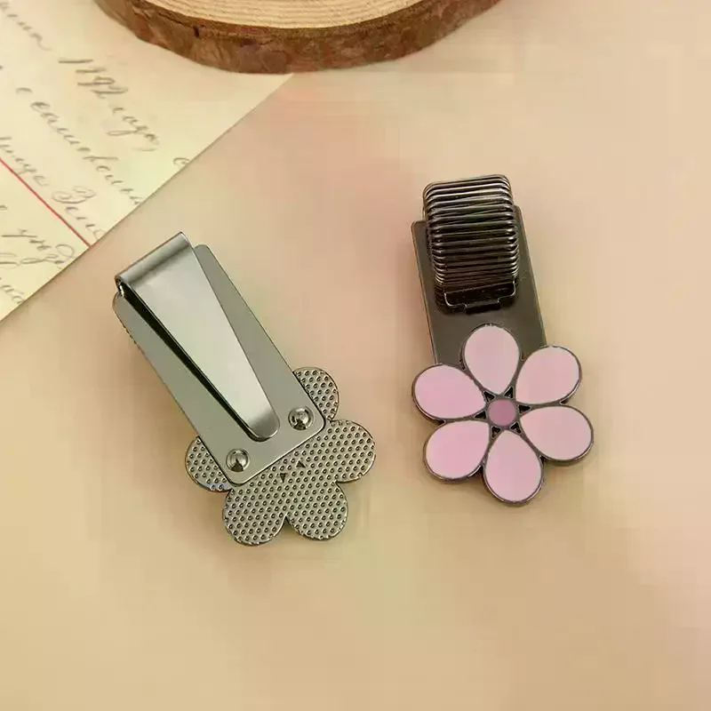꽃 모양 금속 펜 클립, 스프링이 있는 창의적인 스프링 클립, 학생용 노트북 펜 클립, 학교용