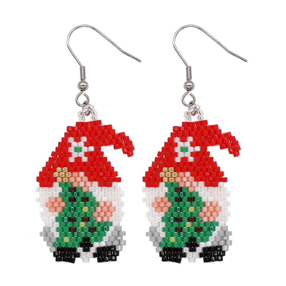 Bead Kit Christmas Earrings Jewelry Making Kits, Christmas Beading Kits for  Adults Dangle Christmas Beaded Earrings Beadweaving Kits K-00917 