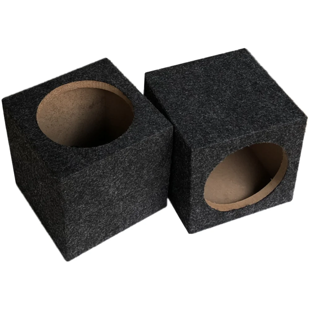 2PCS Vehicle Audio Modification Passive Speaker Housing Car Mounted Subwoofer Box Binding Post Exhaust Hole