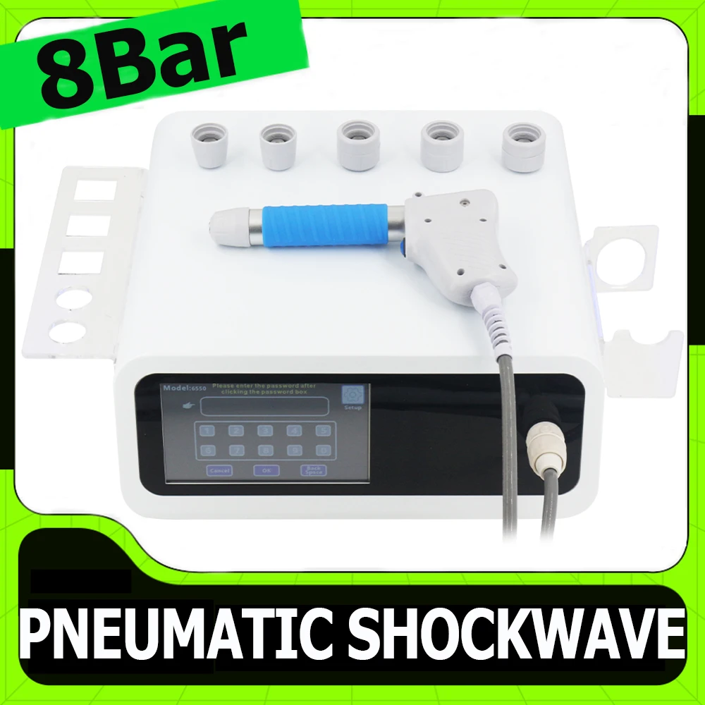 

Pneumatic Shockwave Therapy Machine 2024 New ED Treatmen Relieve Body Muscle Pain 8Bar Professional Shock Wave Massage Machine