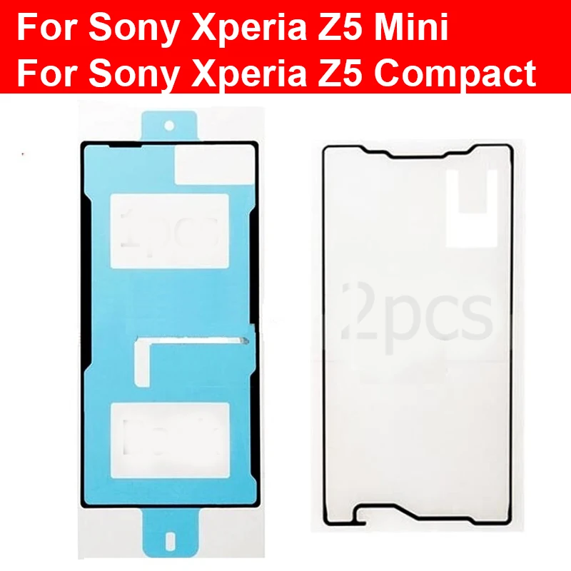 Фото Наклейка для дисплея SONY Z5 Mini для Sony Xperia Z5 Compact E5823 E5803, наклейка на заднее стекло корпуса, водонепроницаемая клейкая лента №1
