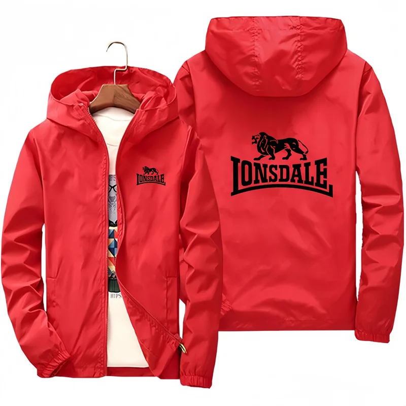 2024 Spring and Autumn Pilot Jacket Men's and Women's Casual Windproof Zipper Thin Hooded Men's Jacket Street Sports Sweatshirt
