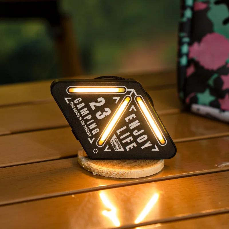 Portable LED Keychain Safety Warning Light Ultra-Lightweight ABS Camping Gear 600mAh Type-C Rechargeable Multi-Mode Lamp (3 Levels & Flash) For Night Cycling Hiking Emergency Use