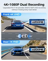 AZDOME PG17 12" 4K Mirror Dash Cam with GPS Wi-Fi 6 Night Vision Rear View Mirror Voice Control Dash Camera for Car Backup Camer - Image 2
