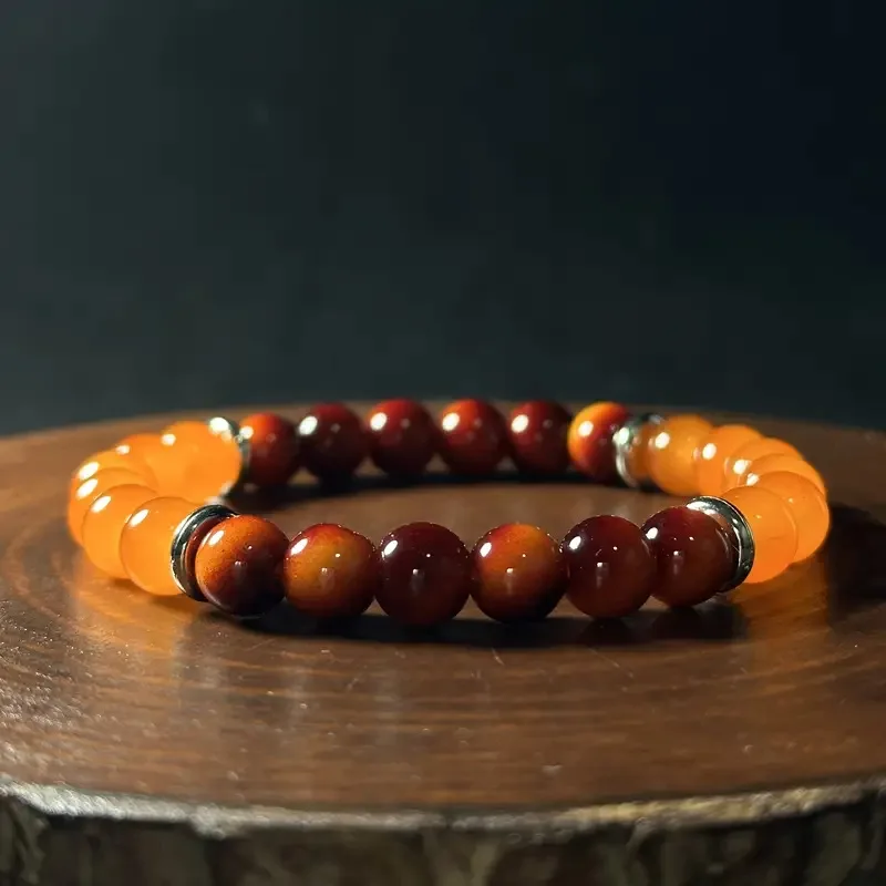 1/2/3 Pcs Trendy Natural Stone Beaded Bracelet for Men & Women Sport Fitness Wealth Money Attraction Adjustable Bead Bracelets