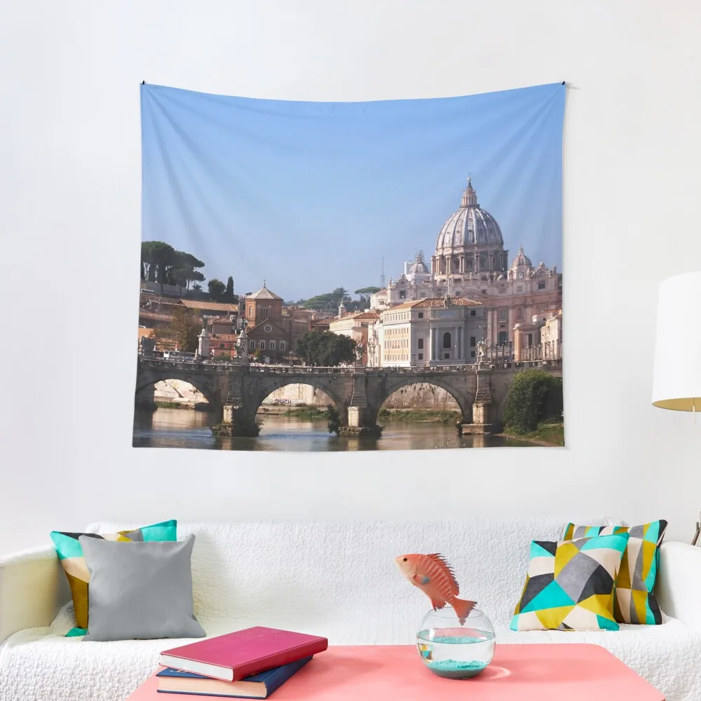 

Panorama of Rome and Vatican City Tapestry Wall Decor Hanging