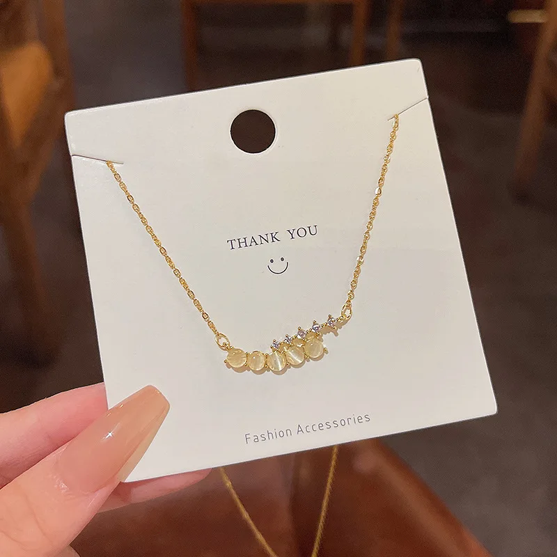 

Женское Ожерелье из титановой стали с опалом