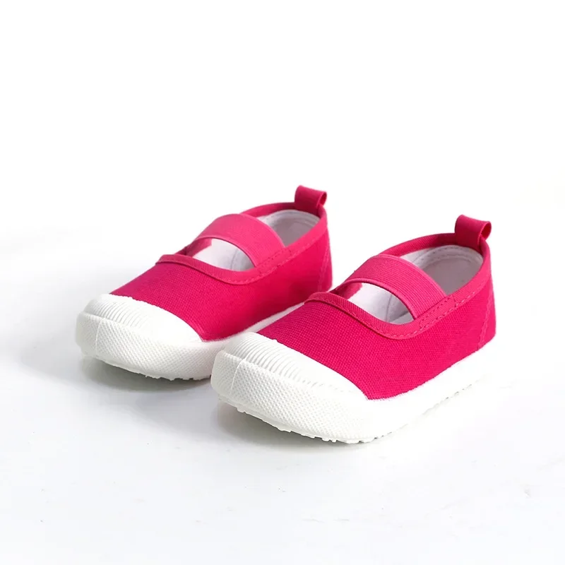 2024 New Spring Autumn Baby Girl Shoes Kids Canvas Shoes Children Casual Sneakers Candy Color Flowers For Girls Floral Prints 5