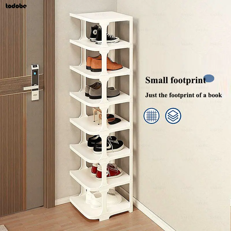 Simple Vertical Plastic Shoe Rack Corner Shoe Boots Shoes Shelf