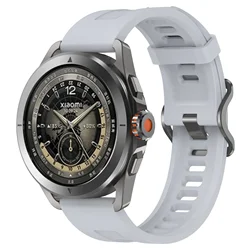 22mm Original Silicone Sport Watch Strap - Color 2 for Xiaomi Watch S3-2-1 (Grey)