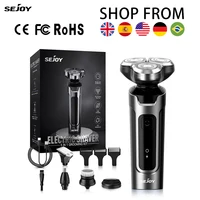Sejoy 5in1 Electric Hair Clipper For Men Professional Men's Razor Rechargeable Shaver Removable Cutter Head Hair Cutting Machine 1