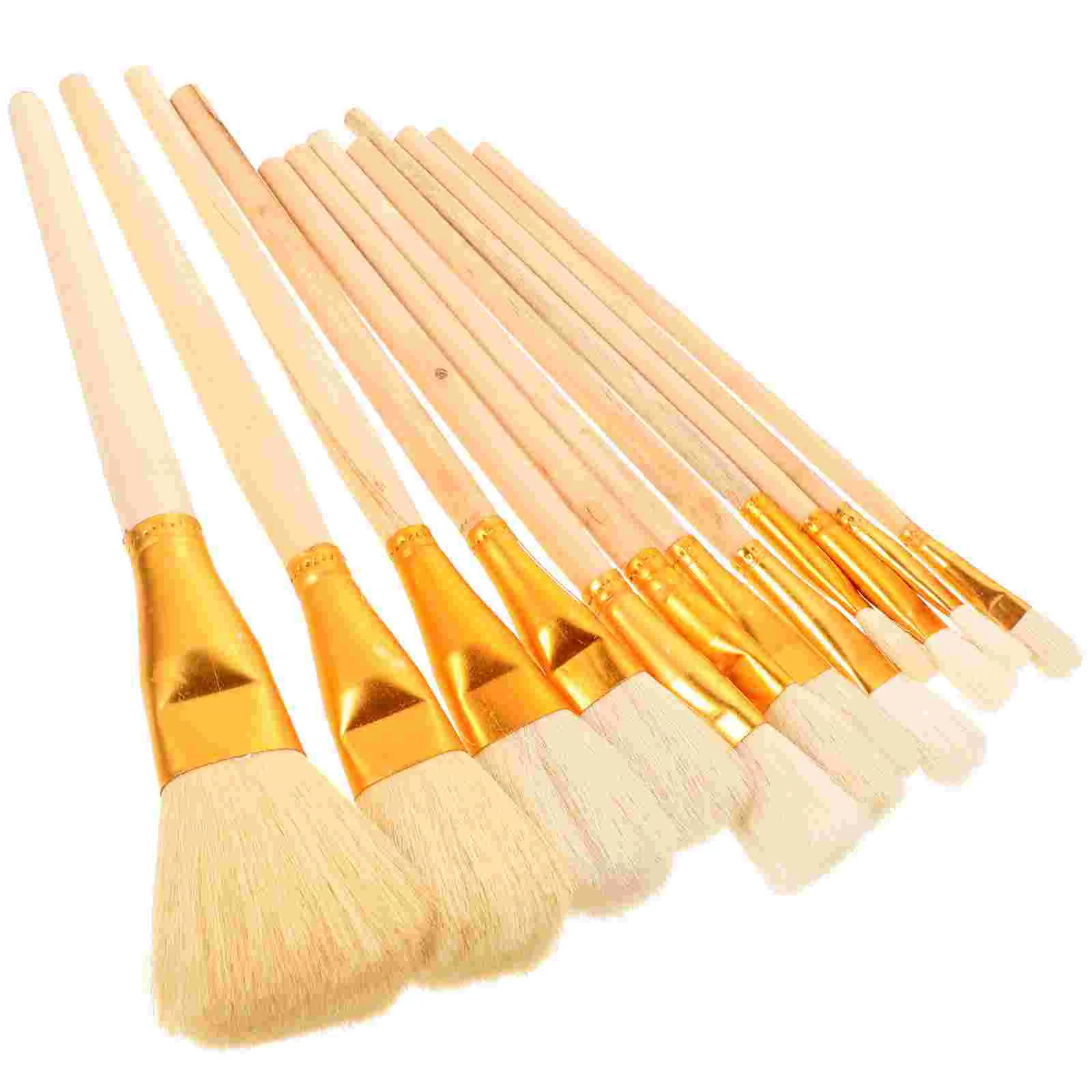 

12Pcs Daily Use Brushes Multi-function Painting Brushes Wear-resistant Watercolor Brushes