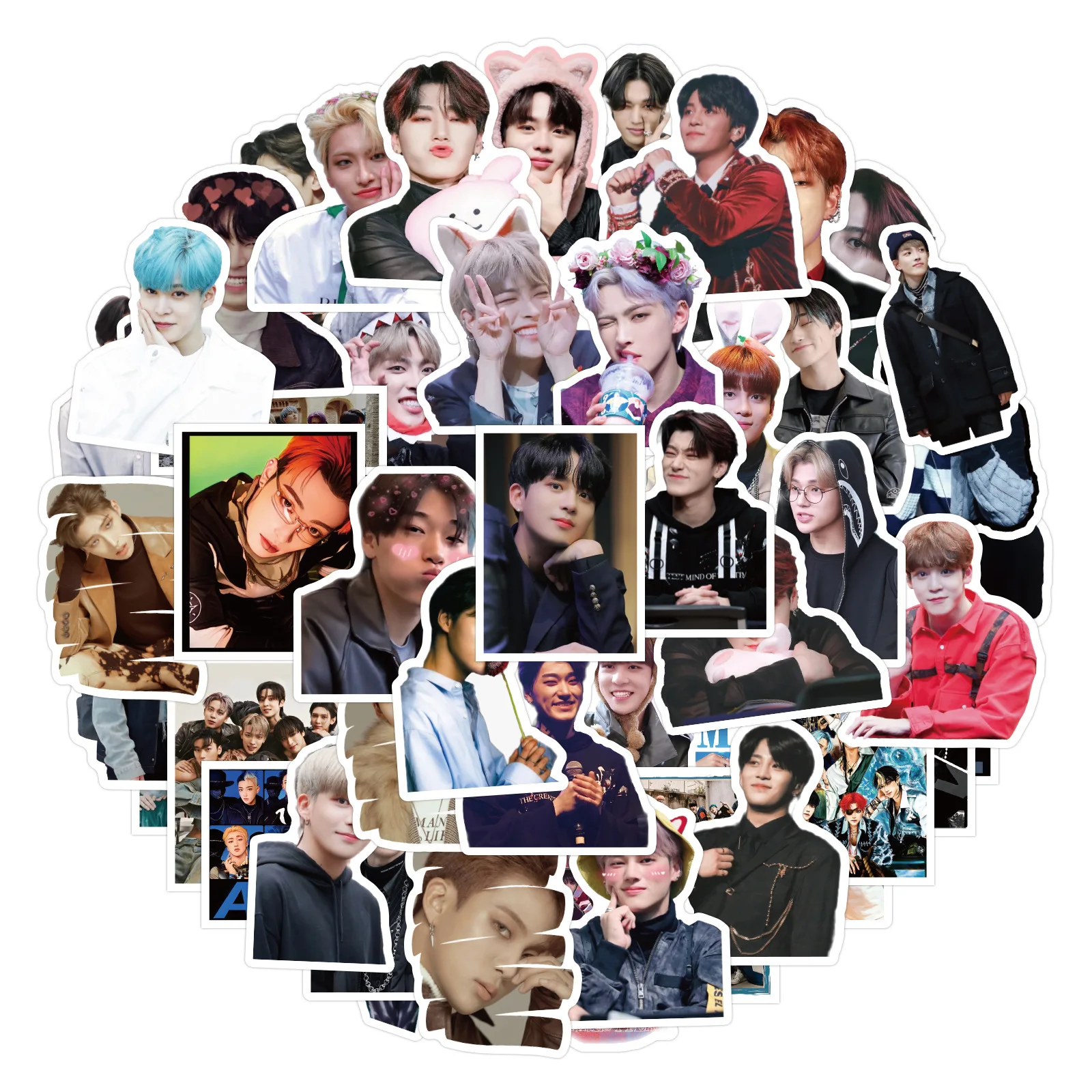 ATEEZ Stickers Korean Boy Band Sticker Kids Toy DIY Luggage Laptop Phone Guitar Bike Skateboard Waterproof Decals 10/55/110PCS