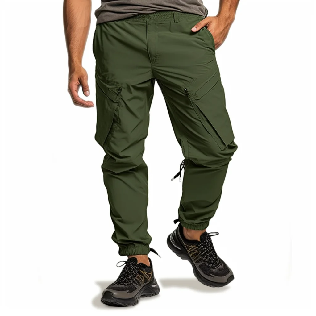 

Мужские брюки-карго для пеших прогулок, уличные съемные штаны до икры