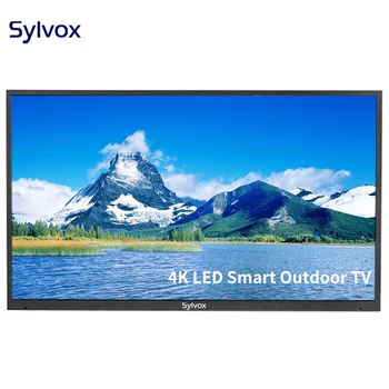 SYLVOX-데크 시리즈 43 인치 스마트 야외 TV, 블루투스 와이파이 4K LED 방수 텔레비전 외부 베란다 파티오 풀 발코니
