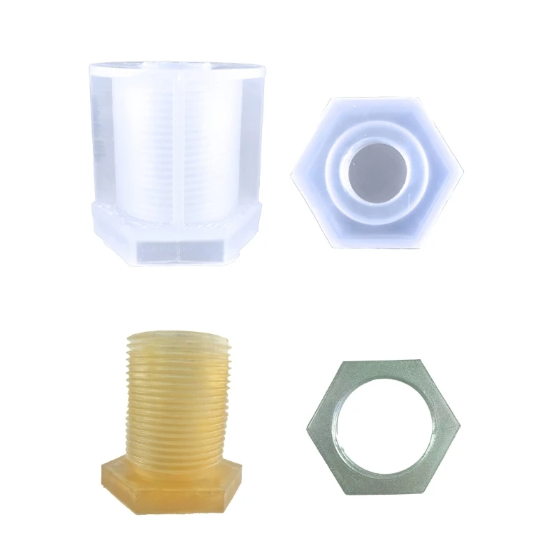 

Desktop Ornaments Mold Vase Resin Mold Screws Silicone Flower Vase Resin Mold