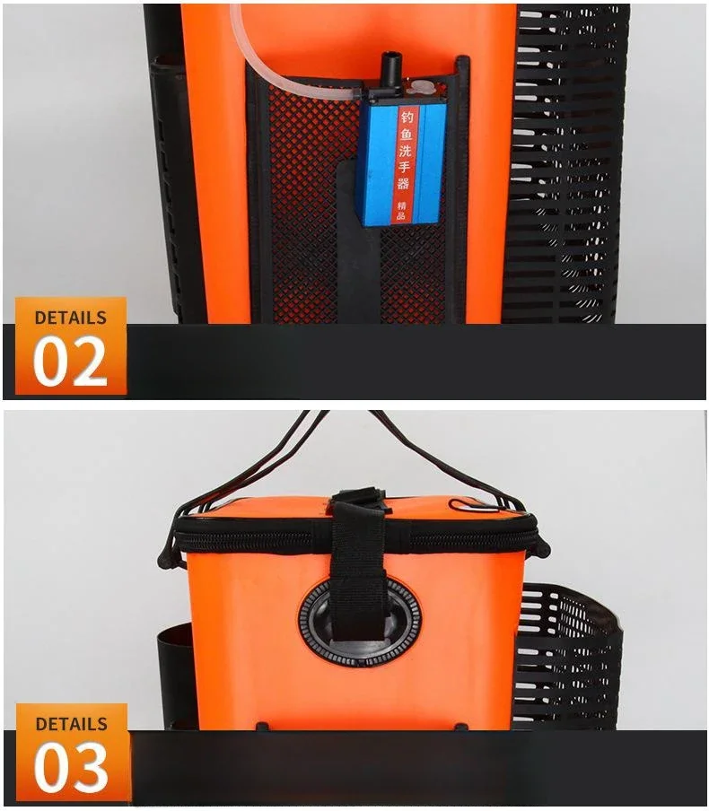 High Quality EVA Fish Bucket Fishing Bag For Storing Live Fish And Fresh Bait