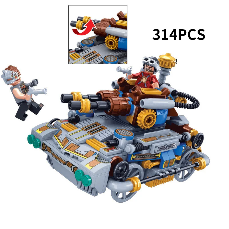 

Weile New Technology Era Waste Soil Tank Boy Puzzle Model Building Block Assembly Children's Toy Gift