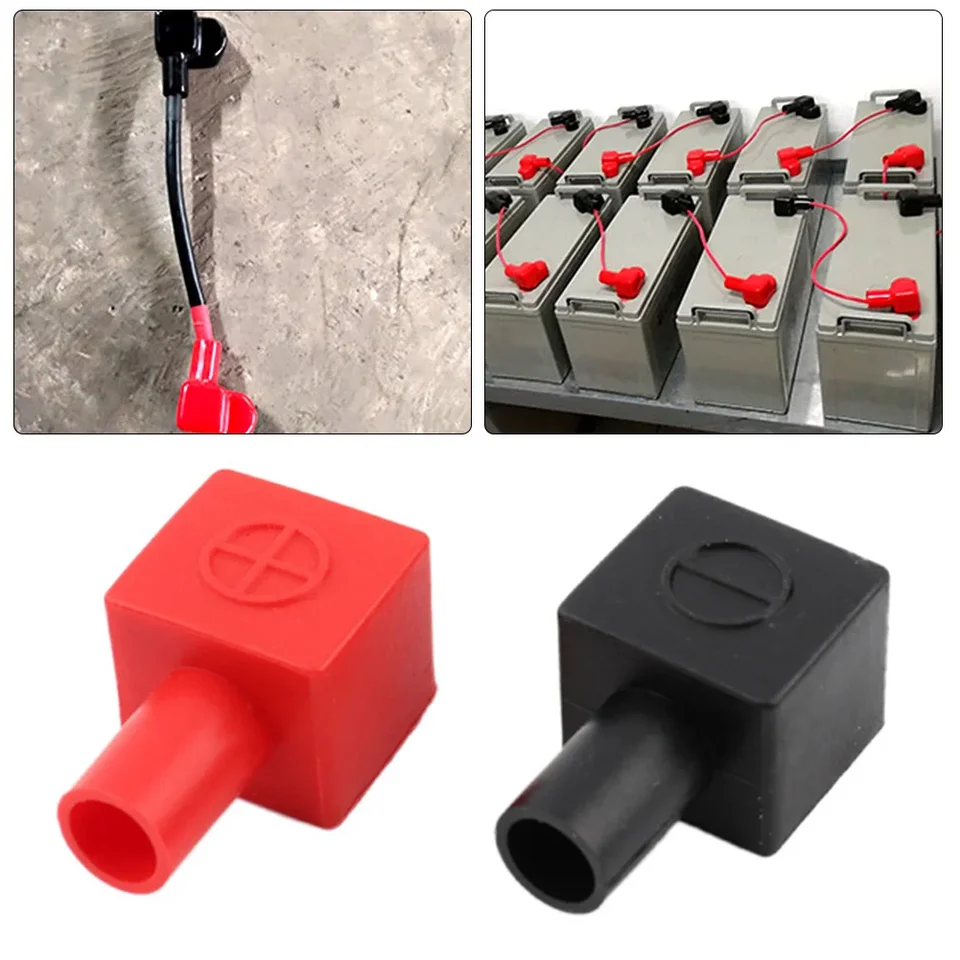 6-Piece Battery Terminal Covers - Red & Black PVC Insulating Protector Caps For Car, Boat, Motorcycle - View #12