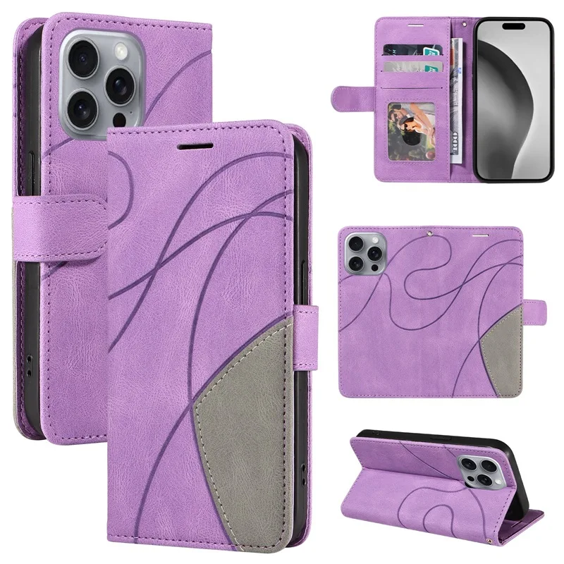 Wrist Rope Leather Flip Wallet Case - Stylish and Functional Cover