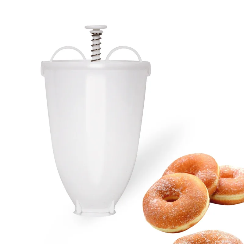 Donut Molds Weight Donut Maker Plastic Manual Waffle Dispenser Fast Plastic Maker Round Cookie Molds Tools baking mould