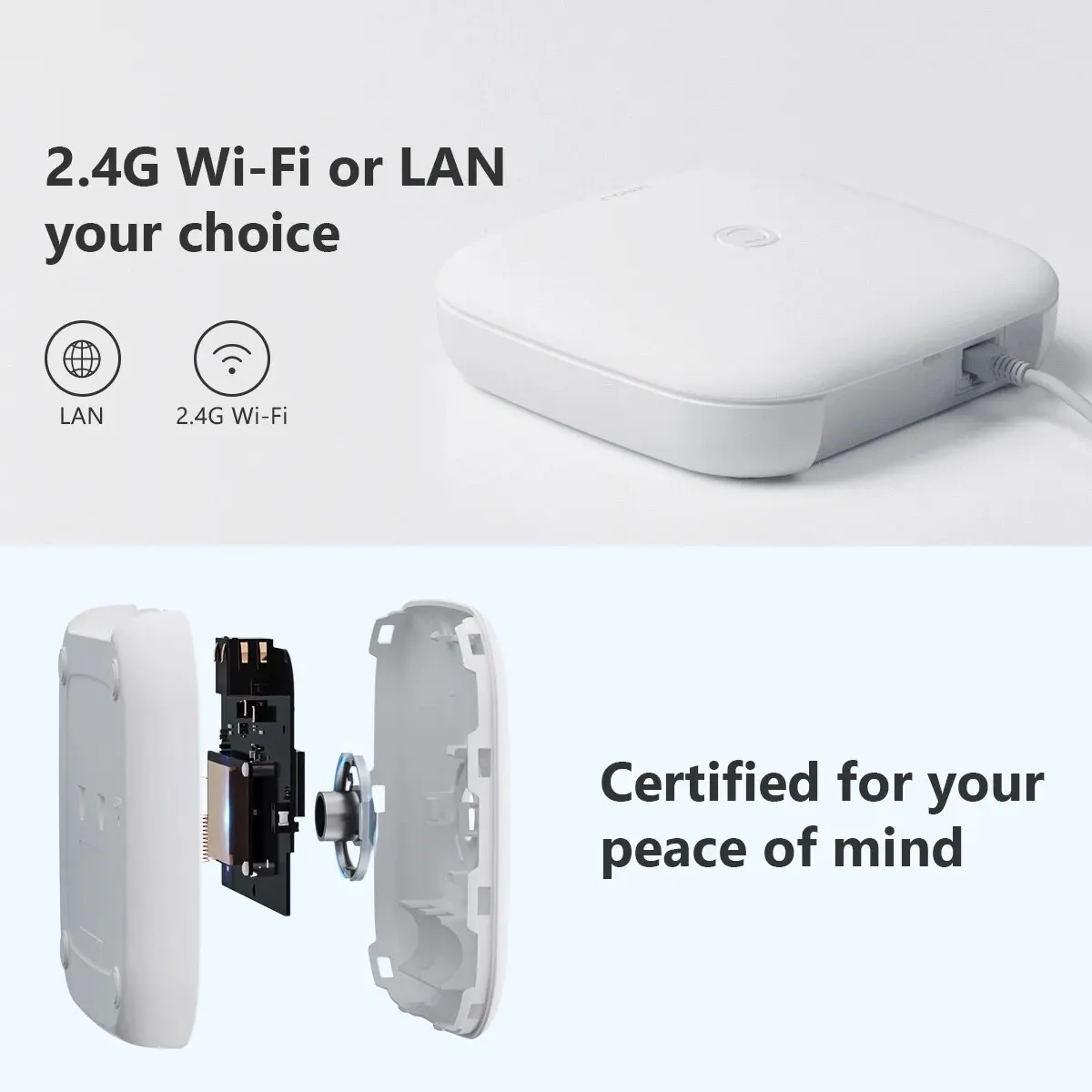 IMOU ZigBee 3.0 Smart Gateway Hub Wireless Remote Control Wi-Fi Or LAN Multi-Mode For Alexa Google Home Smart Life