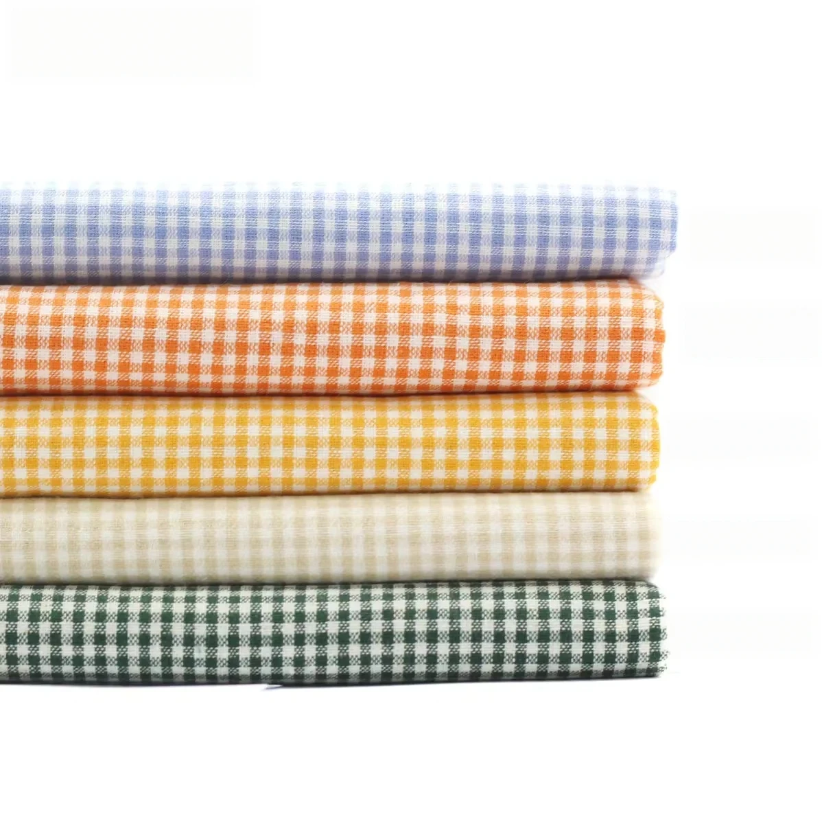 Colorful Small Plaid Cotton Fabric for DIY Crafts & Decorations (145x50cm, 2mm)