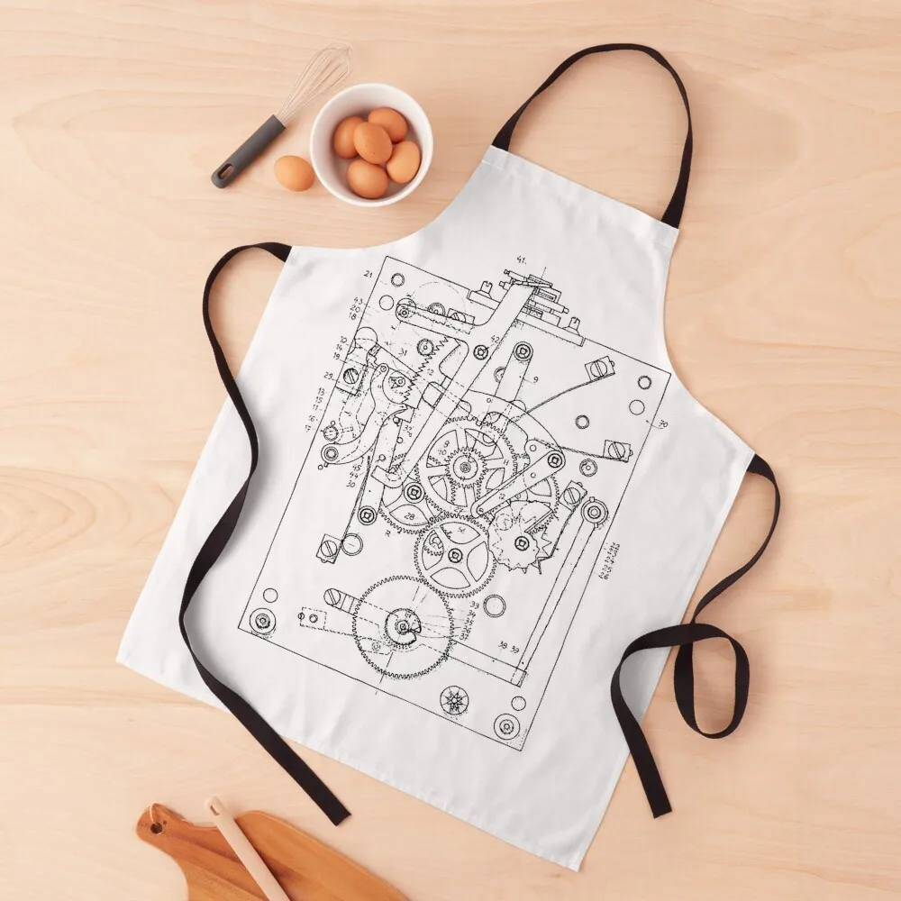 

Horology watch movement Apron innovative kitchen and home items kitchen jacket woman Women's Woman Work Apron