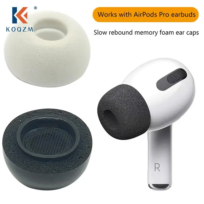 For Airpods Pro Ear Tips Memory Foam Tips Anti Slip Earbuds Ear Cushion Replacement Earphone Ear pads Small Medium Large