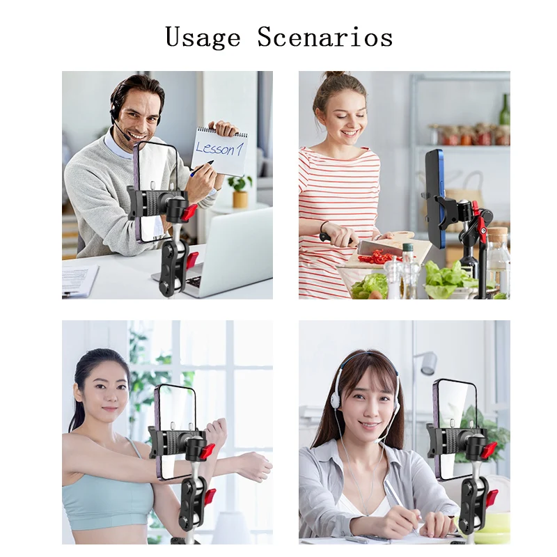 Universal Adjustable Tablet and Phone Stand Holder Clip