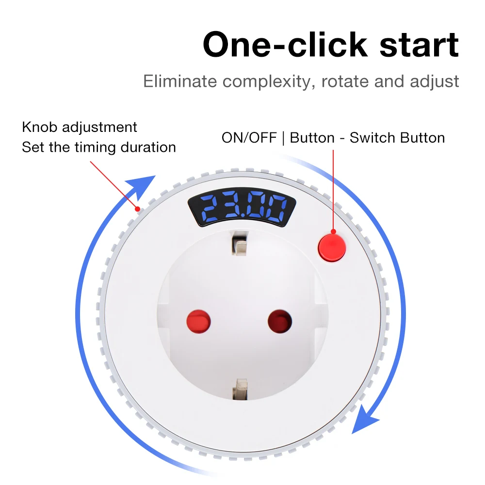 Tuya WiFi Smart Timer Socket 15 Minutes-24 Hours
