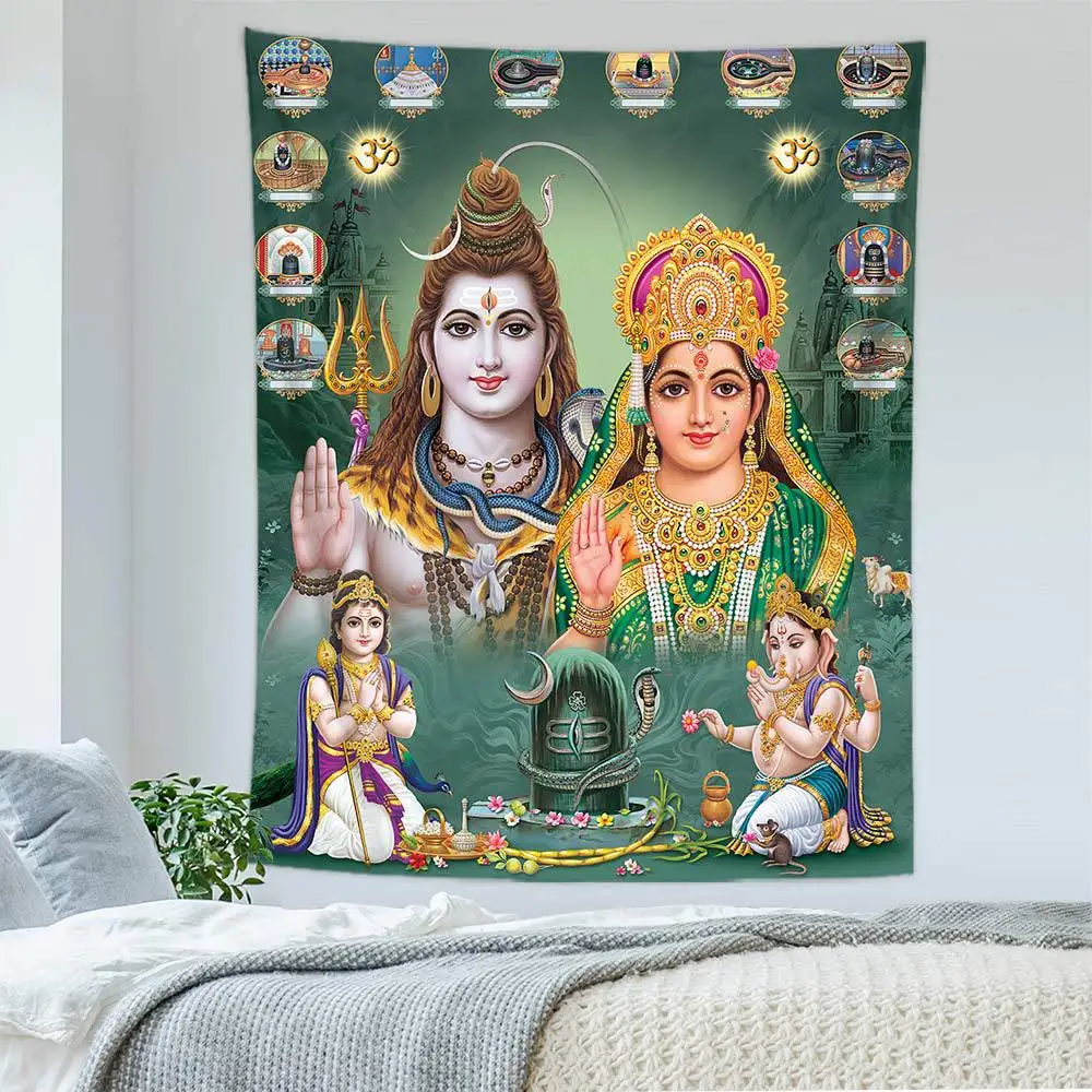 Cloth Home Decor Tapestry Indian Ganesh Tapestry Ganesha Wall Decor