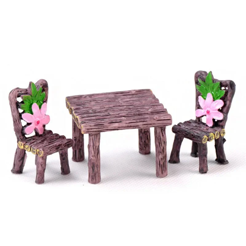 Mini sedia Home Decor miniature fata giardino ornamenti figurine giocattoli fai da te acquario casa delle bambole accessori decorazione