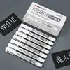 2/3/5 Pcs White Marker Pens 2.0mm Oily Waterproof White Gel Pen DIY Graffiti Sketching Markers Stationery Wrting School Supplies 6