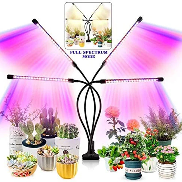 Leclstar Usb -Hajtású Led Grow Teljes Spektrumú, Időzítővezérlő Fito Lámpa Dc12V Fitolamp Palánták Virágsátorához