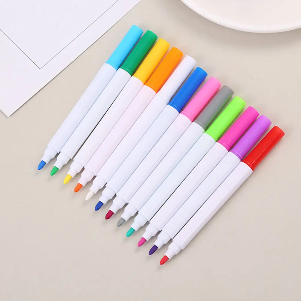 24Pcs 형광 칠판 마커 펜 유리창 사무용 문구 드로잉 용품에 대한 빠른 건조 지울 수있는 펜