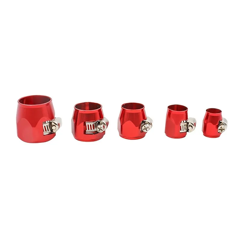 

AN4 / AN6 / AN8 / AN10 / AN12 Aluminum Alloy Fuel Oil Water Hose Fittings Tube Clamp Finisher for Fuel Oiling System